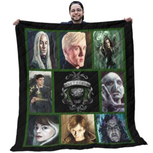 Slytherin House Quilt V2  Quilt